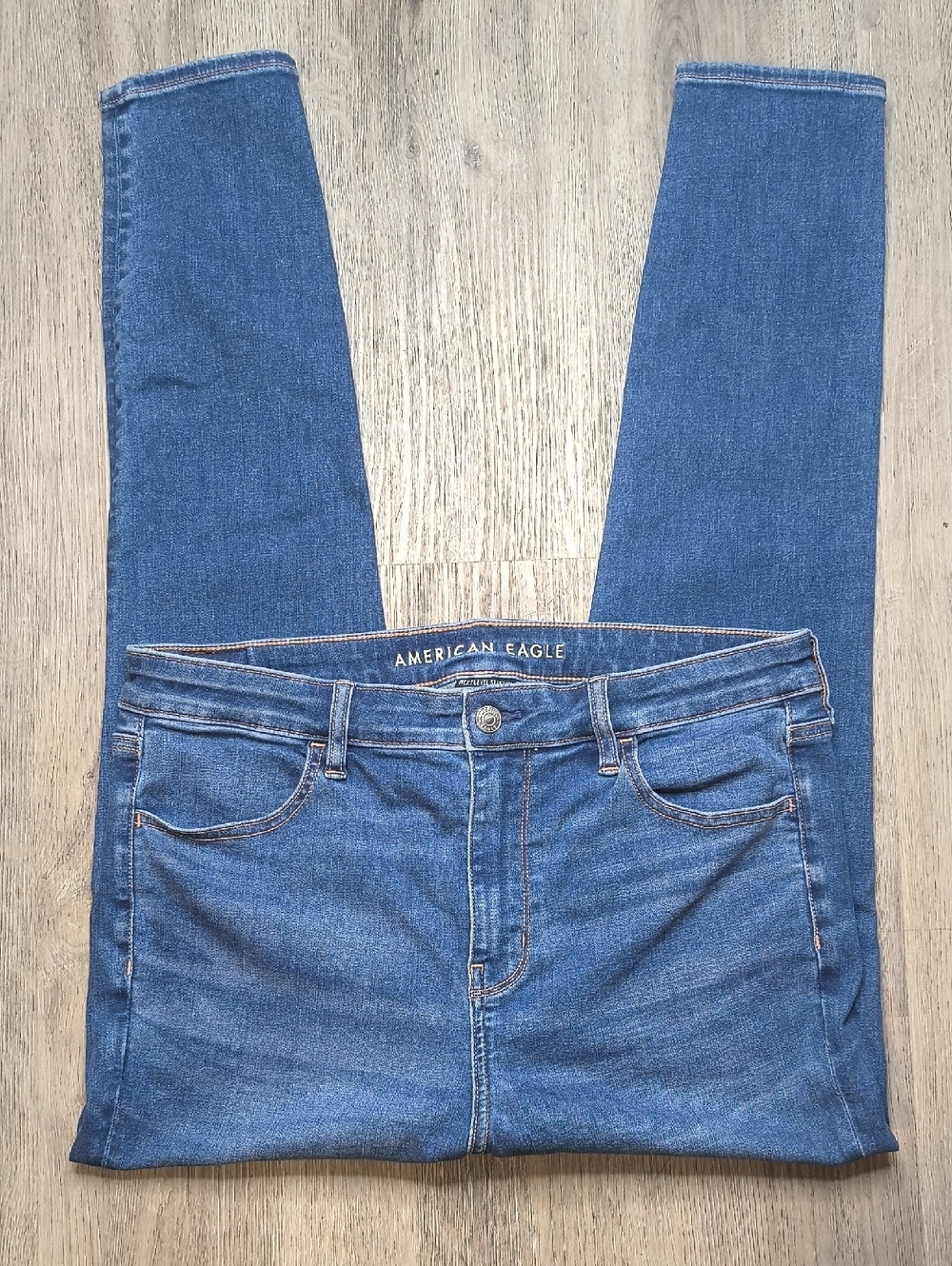 S1149 Hi-Rise Skinny Jegging w/28.5" Inseam👖American Eagle Women's Size 14 Jean